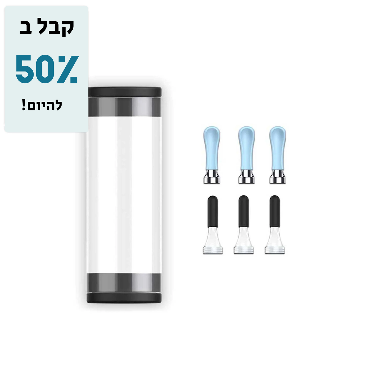 "סט קצות סיליקון להחלפה למכשיר ניקוי אוזניים – רכים, רחיצים ונוחים לשימוש"